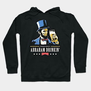 president-abraham-drinkin-beer-2023 Hoodie